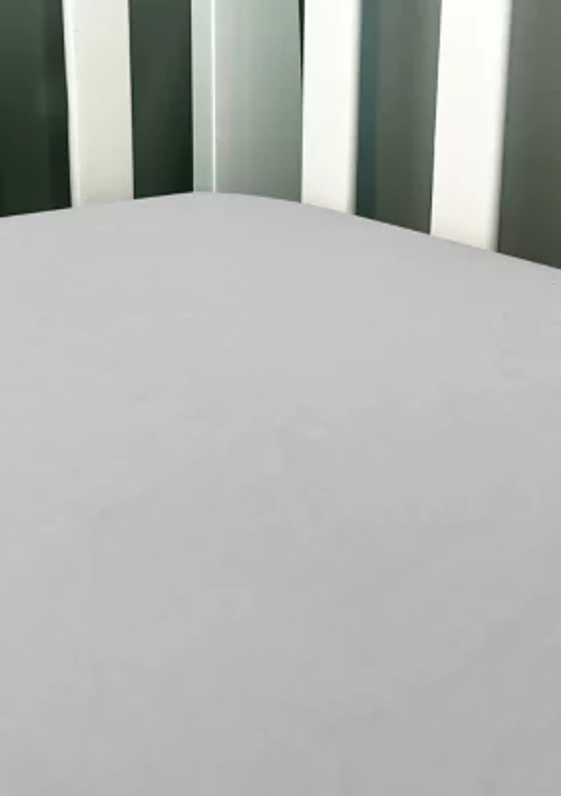 Baby Flannel Solid Crib Sheet - Gray