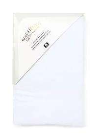 Baby Flannel Solid Crib Sheet - White