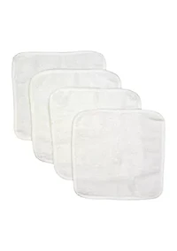 Baby Solid Bath Washcloth Set with Piping