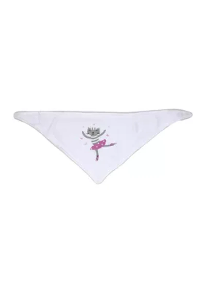 Baby Boys and Girls 3 Pack Bandana Baby Bibs, Ballet