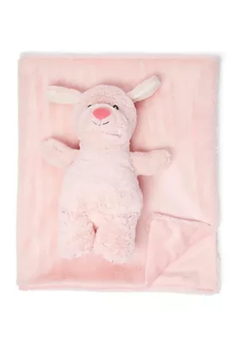 Baby Plush Blanket with Matching Toy