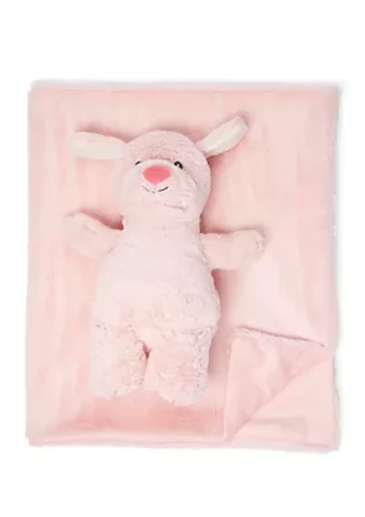 Baby Plush Blanket with Matching Toy