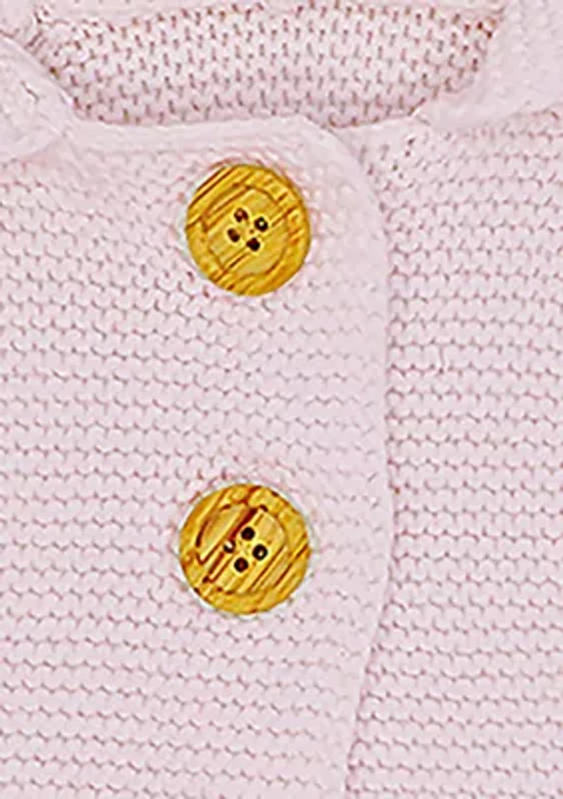 Baby Girls Hooded Sweater Coat, Pink