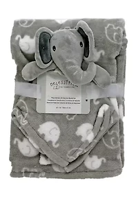 Baby Blanket And Nunu Set - Elephant