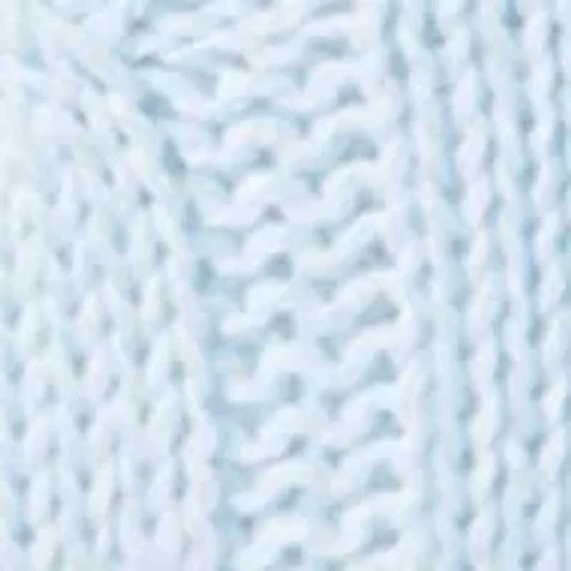 Baby Boys Blue Cable Knit Snuggle Bear