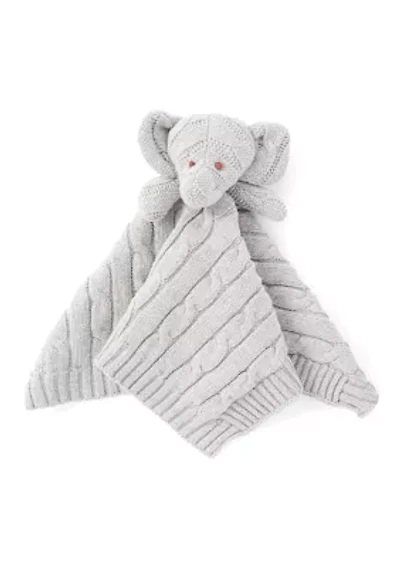 Baby Knit Elephant Security Blanket