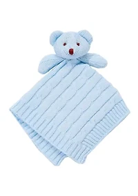 Baby Knit Bear Security Blanket