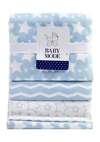 Baby Boys 5-Piece Blanket Gift Set