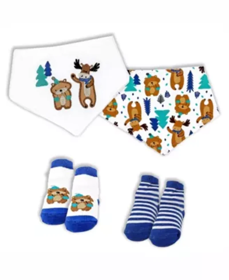 Baby Boys 14 Piece Woodland Bear Infant Apparel Layette Gift Set, 0-3m