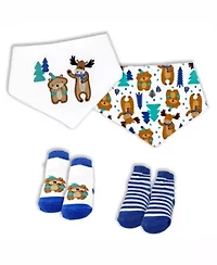 Baby Boys 14 Piece Woodland Bear Infant Apparel Layette Gift Set, 0-3m