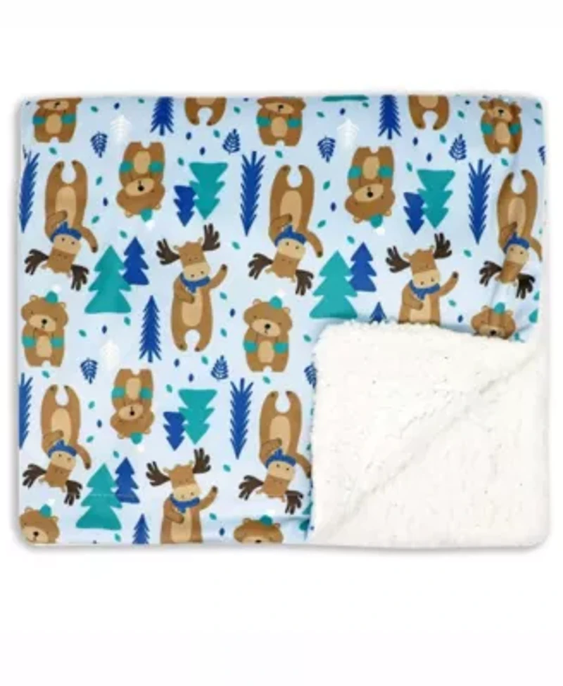 Baby Boys 14 Piece Woodland Bear Infant Apparel Layette Gift Set, 0-3m