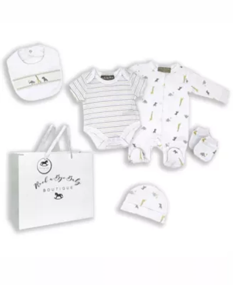 Baby Boys and Baby Girls 16 Piece World Of Safari Infant Apparel Layette Gift Set, 0-3m