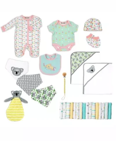 Baby Girls 28 Piece Koalas Infant Apparel Layette Gift Set, 0-3m