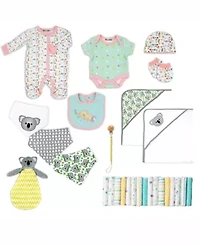 Baby Girls 28 Piece Koalas Infant Apparel Layette Gift Set, 0-3m