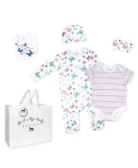 Baby Girls 29 Piece Nursery Essentials Shower Gift Bundle, Butterflies