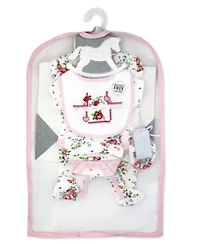 Baby Girls 28 Piece Nursery Essentials Shower Gift Bundle, Pinks
