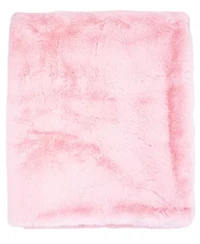 Baby Boys and Baby Girls Faux Fur 3 Piece Baby Blanket Gift Set