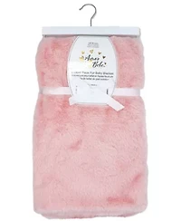 Baby Boys and Baby Girls Faux Fur 3 Piece Baby Blanket Gift Set