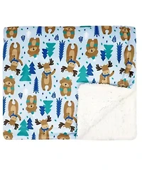 Baby Boys 7 Piece Moose Baby Gift Set, Blue