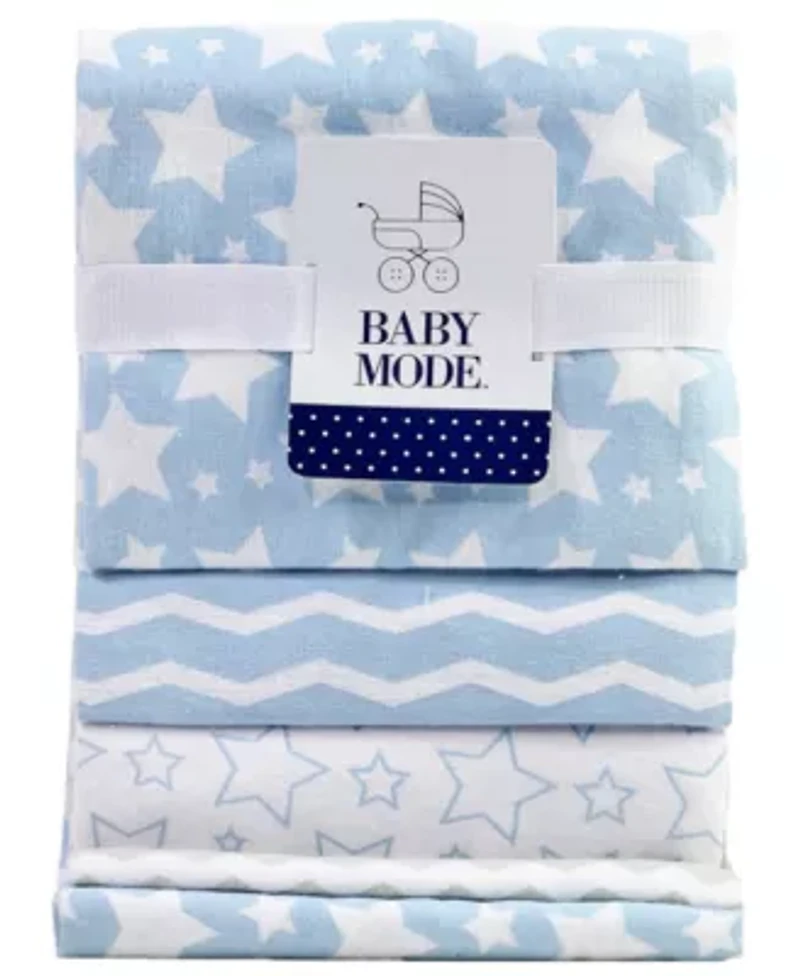 Baby Boys 7 Piece Moose Baby Gift Set, Blue