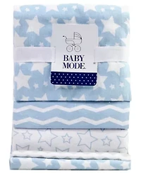 Baby Boys 7 Piece Moose Baby Gift Set, Blue