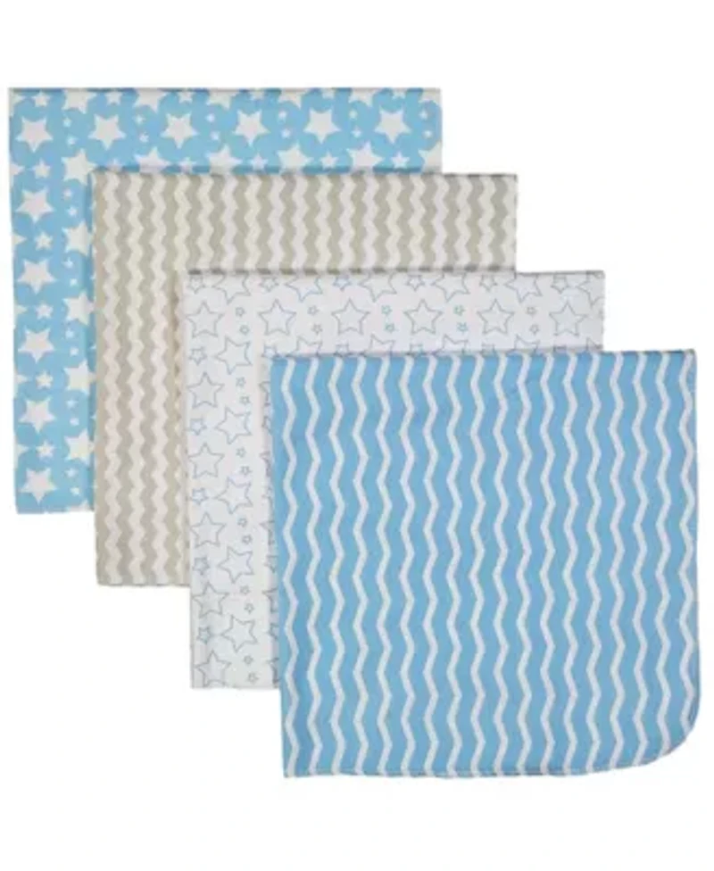 Baby Boys 7 Piece Moose Baby Gift Set, Blue