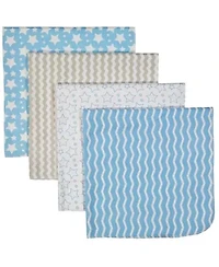 Baby Boys 7 Piece Moose Baby Gift Set, Blue