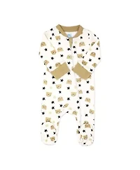 Baby Neutral 6 Piece Footed Sleeper, Bibs, and Socks Set