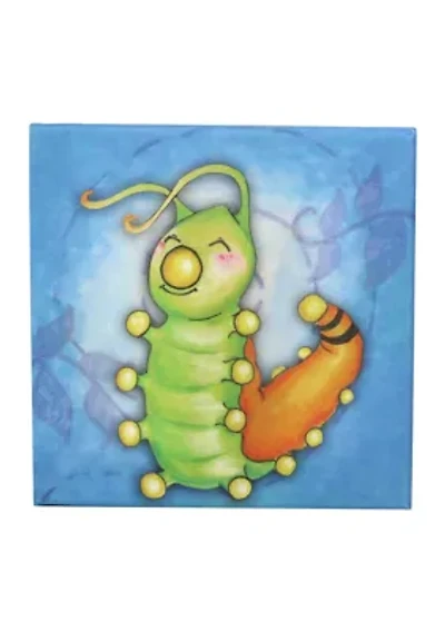 Baby Growing Kids Caterpillar To Butterfly Canvas Art