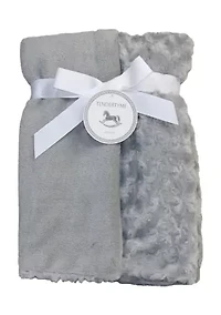 Baby Blanket Gift Set with Pacifier Clip