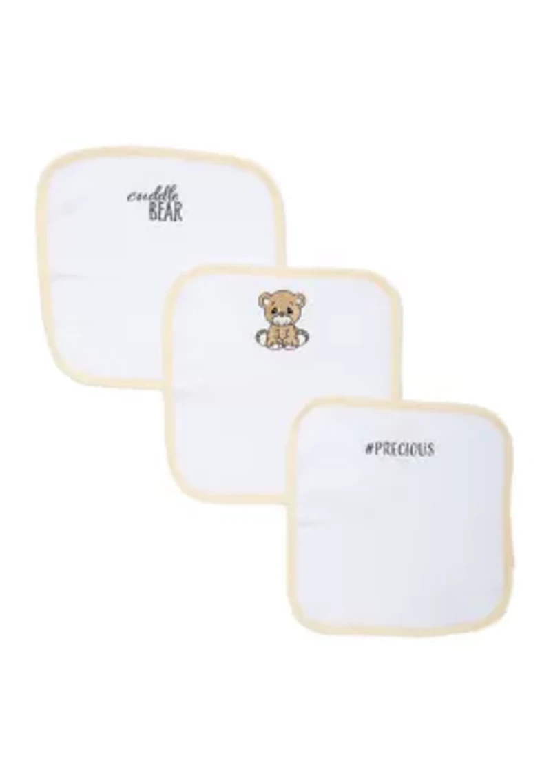 Baby Bear 3 Piece Bath Washcloths