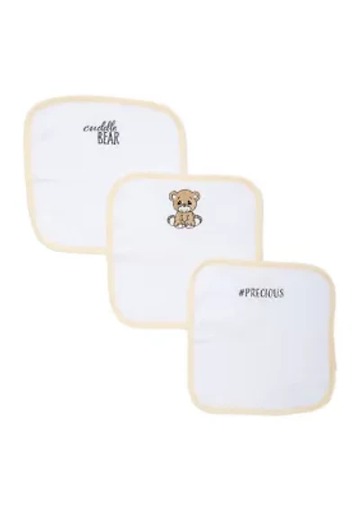 Baby Bear 3 Piece Bath Washcloths