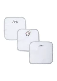 Baby Elephant 3 Piece Bath Washcloths