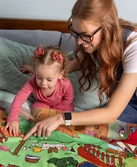 Pipp & Spalding Seek-and-Find Blanket Toddler's Springtime in The Woodlands Adventure Throw