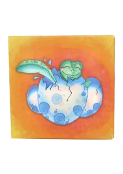 Baby Growing Kids Sea Turtle Journey Canvas Wall Art, First to Hatch