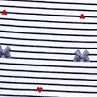 Baby Girls 5 Piece Navy Bows Layette Gift Set in Mesh Bag