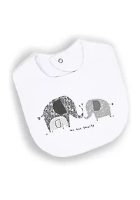 Baby Boys and Girls Elephant Family 5 Pc Layette Gift Set in Mesh Bag