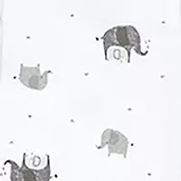 Baby Boys and Girls Elephant Family 5 Pc Layette Gift Set in Mesh Bag