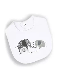 Baby Boys and Girls Elephant Family 5 Pc Layette Gift Set in Mesh Bag