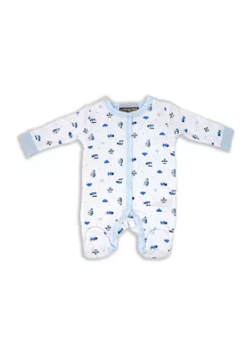 Baby Boys Fly High 5 Pc Layette Gift Set in Mesh Bag