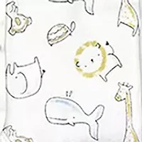 Baby Boys and Girls Our Wonderful World 5 Pc Layette Gift Set in Mesh Bag