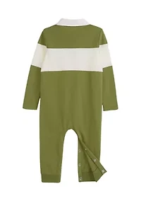Baby Boys Knit Rugby Romper