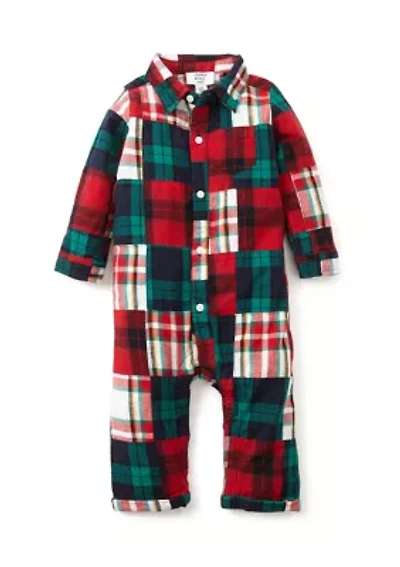 Baby Boys Mixed Woven Printed Pajama Set
