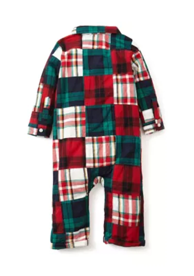 Baby Boys Mixed Woven Printed Pajama Set