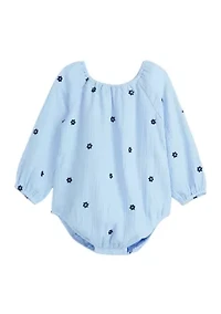 Baby Girls Printed Bubble Pajama