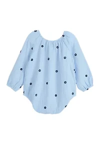 Baby Girls Printed Bubble Pajama