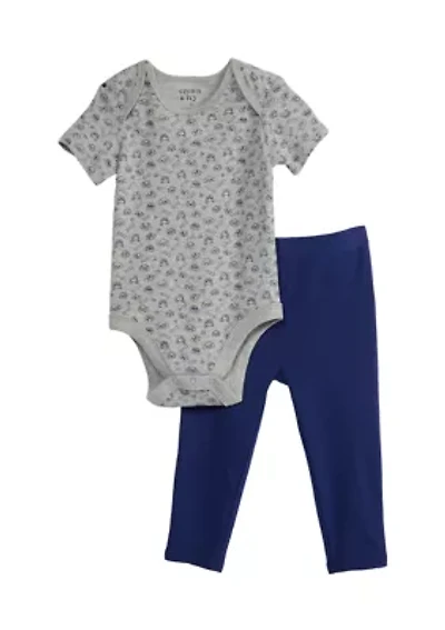 Baby Boys Dog Print Bodysuit Set