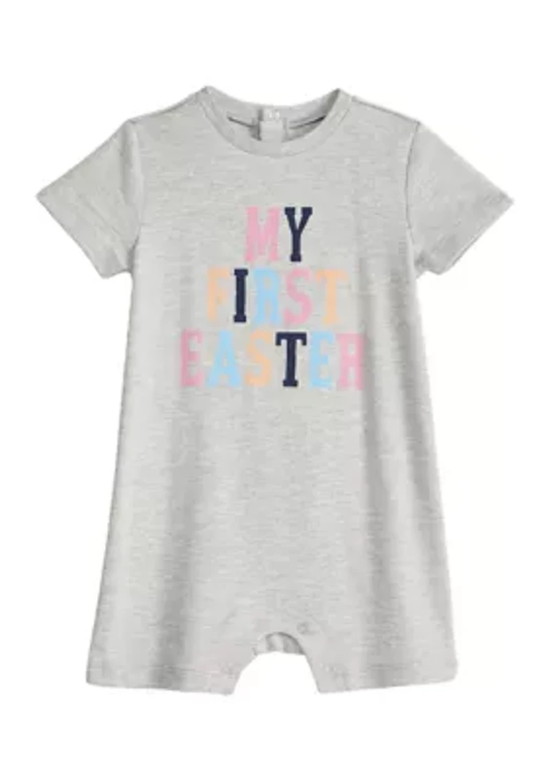 Baby Short Sleeve My First Easter Romper