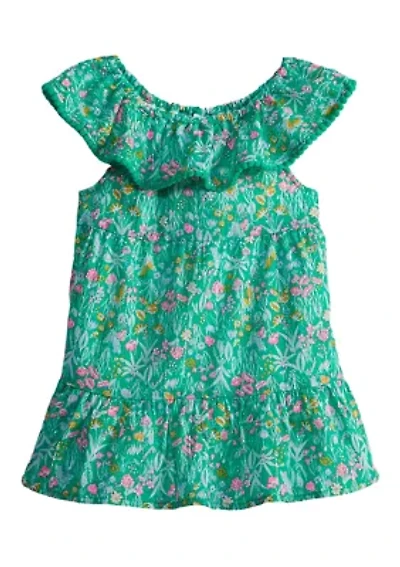 Toddler Girls Floral Ruffle Dress