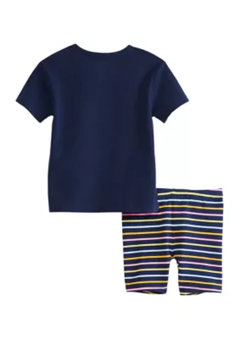 Baby Girls Short Sleeve Terry Set
